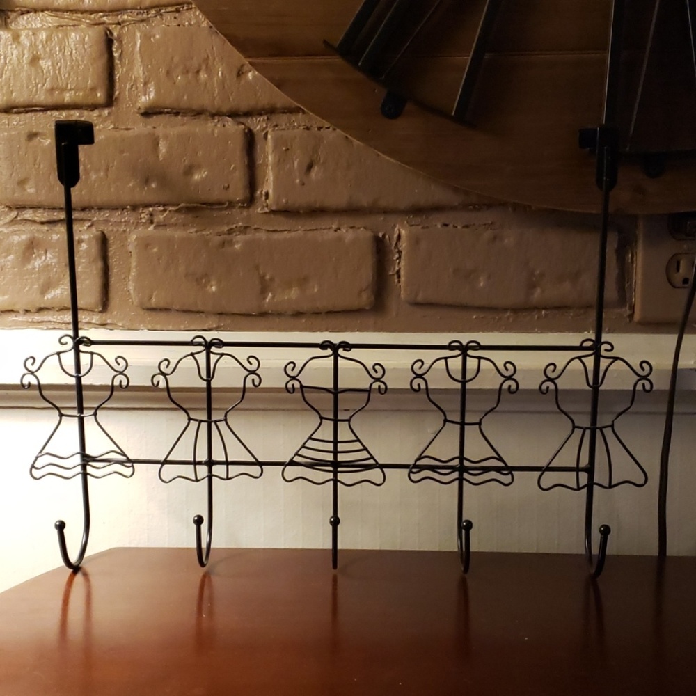 Over-the-door Clothes hanger with dresses